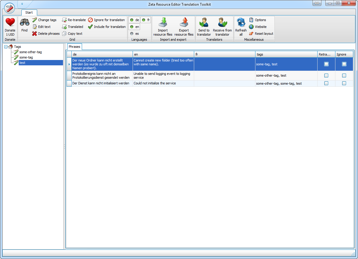 Click to view Zeta Resource Editor 1.0.1.26 screenshot